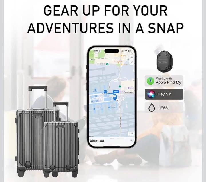 Condition photo showing New/Like New for 2025 New [Apple MFi Certified] Air Tracker 2 Pack, Loud Beep, 3-Year Battery, IP68 Waterproof Tracker Compatible with Apple Find My app Smart Tracker Tag for Keys, Bags, Luggage