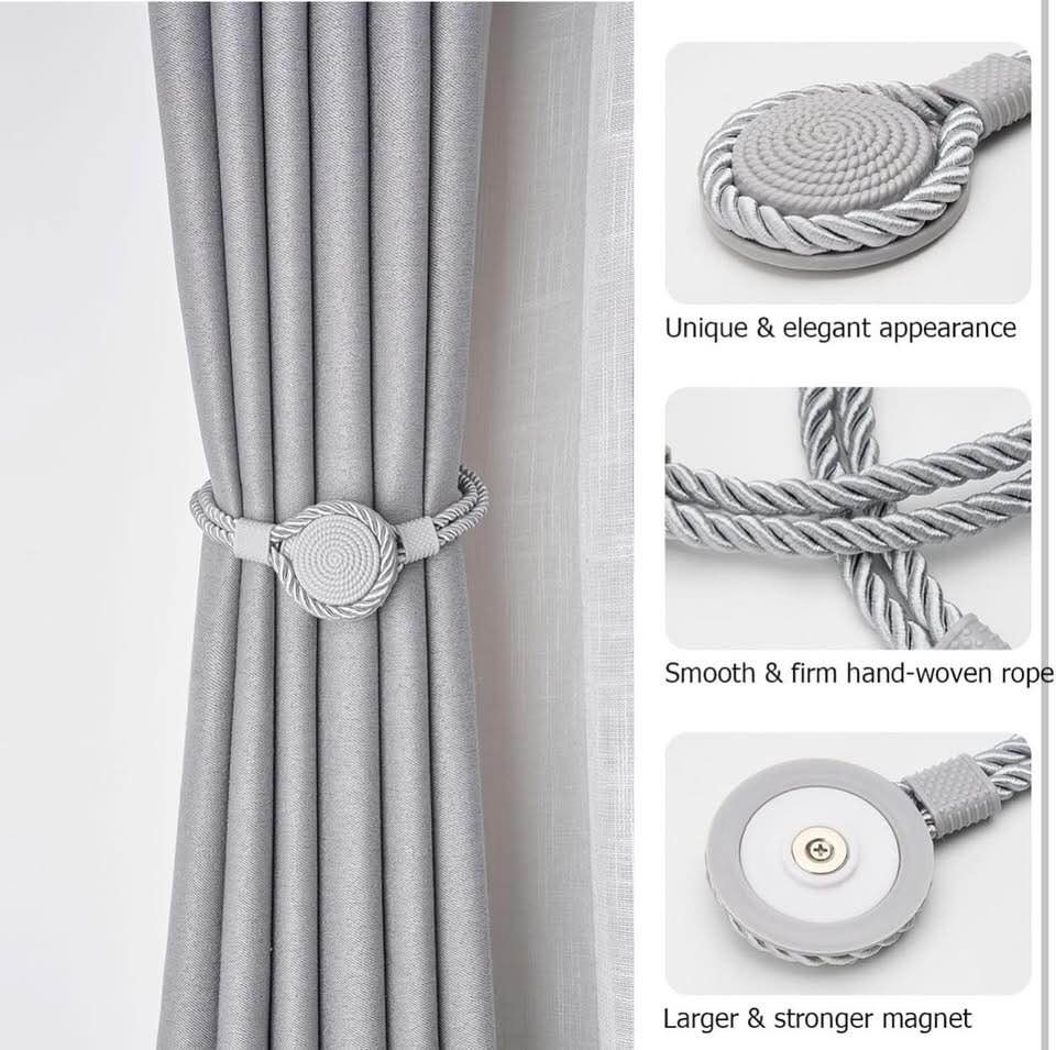 Condition photo showing New/Like New for 2 Pack Strong Magnetic Curtain Tiebacks