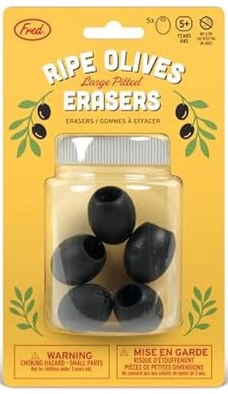 Condition photo showing New/Like New for Olive ERASERS, Set of 5,