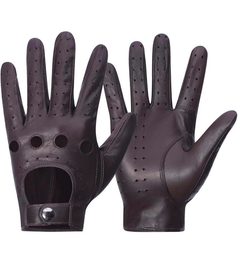 Condition photo showing New/Like New for Leather Driving Gloves Size medium