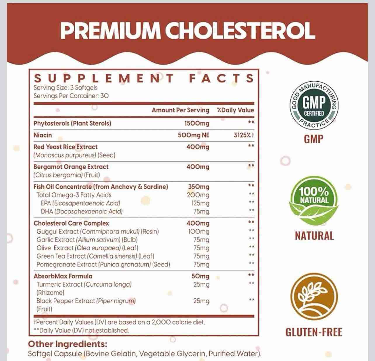 Condition photo showing New/Like New for Cholesterol Supplements Exp date 6/28