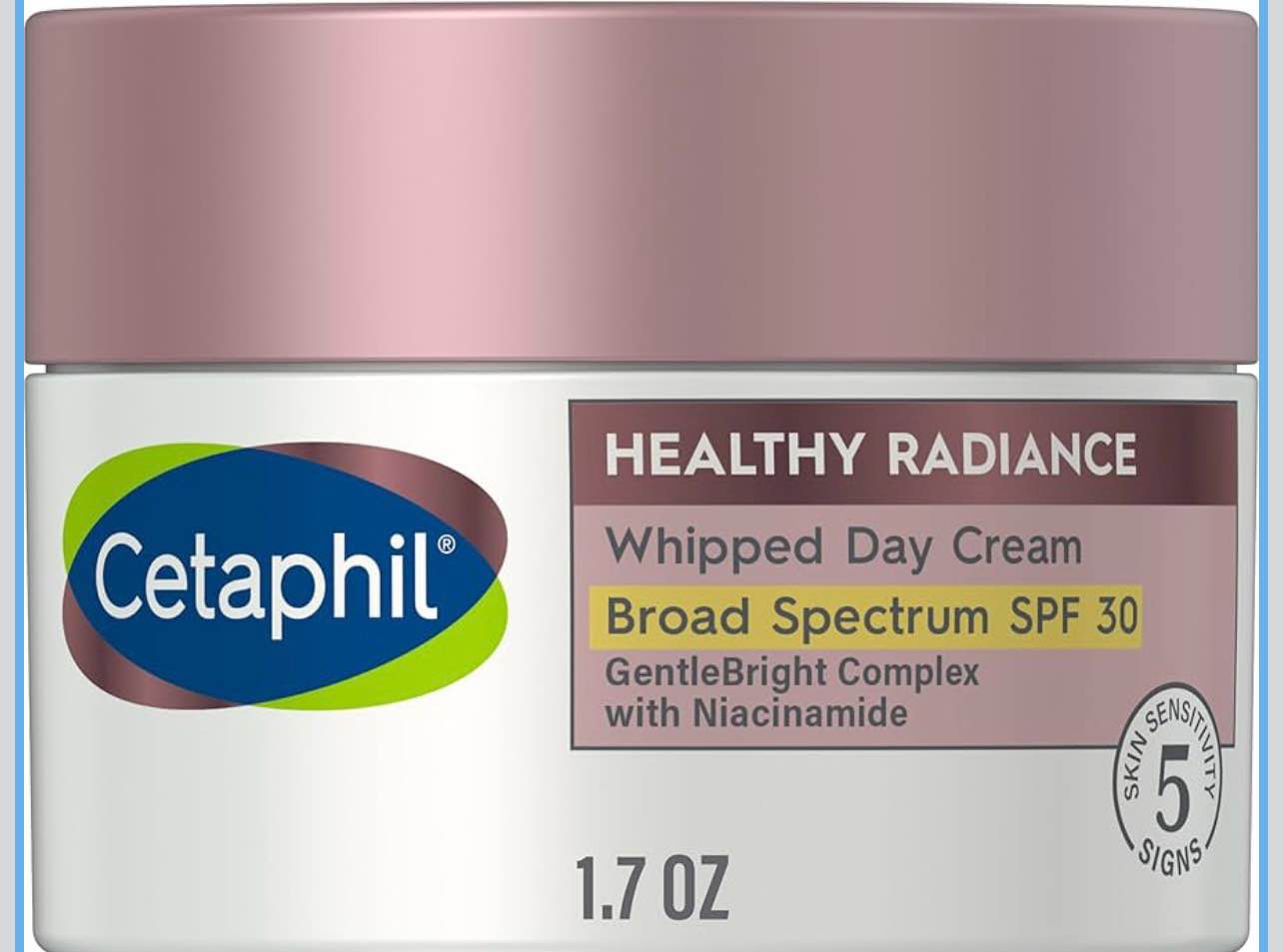 Condition photo showing Good Condition for Cetaphil Face Day Cream, Healthy Radiance Whipped Day Cream w/SPF 30, Visibly Reduces Look of Dark Spots, Brightening Lotion, Designed for Sensitive Skin, Hypoallergenic, Fragrance Free, 1.7oz