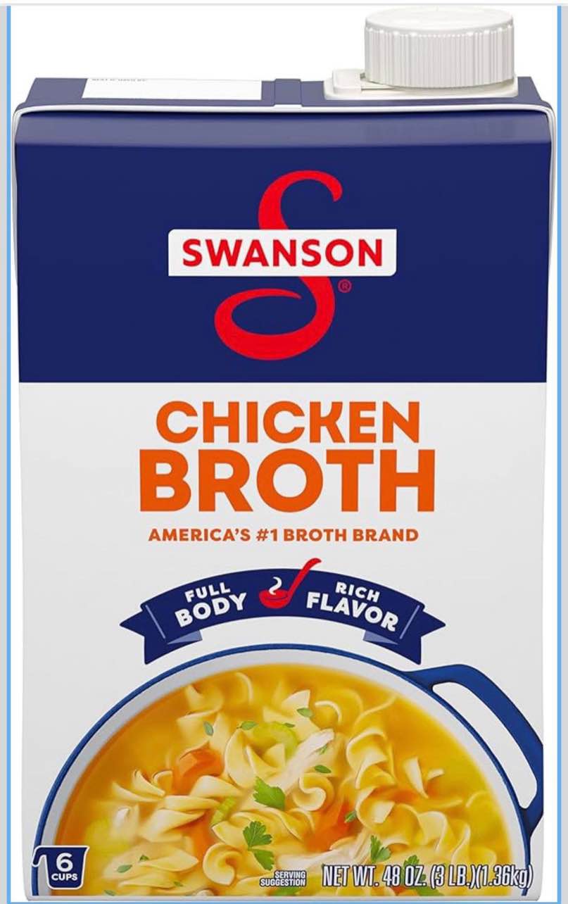 Condition photo showing New/Like New for SWANSON S 100% Natural Chicken Broth, 48 oz Carton