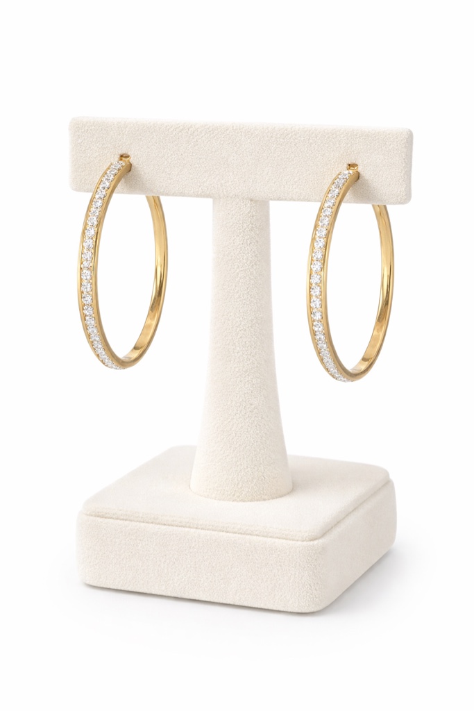 Gorgeous 18K Gold Plated hoop Earrings