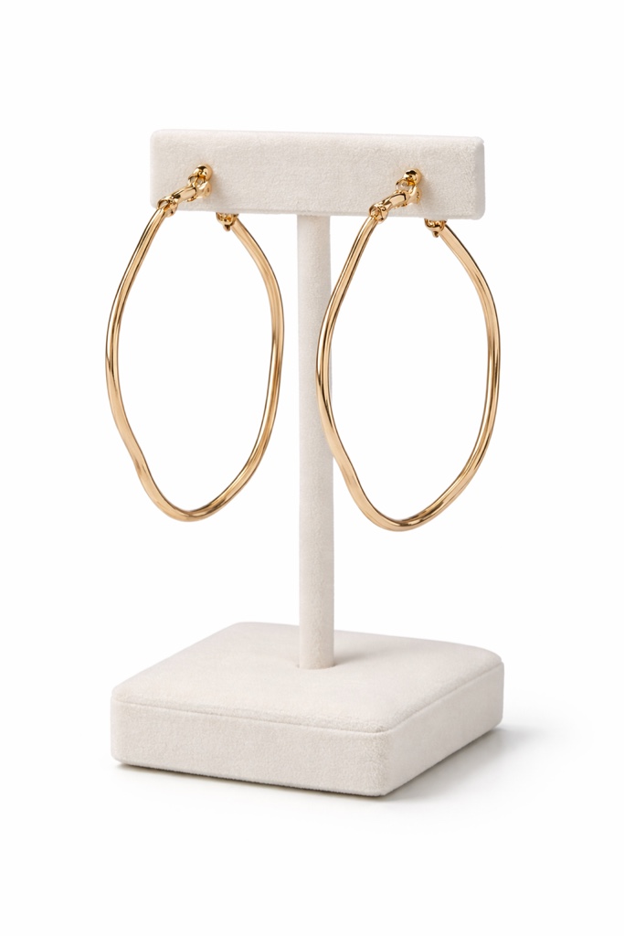 Elegant 18k gold plated earrings