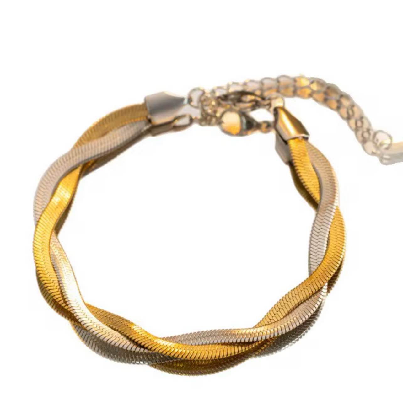 Beautiful twisted stainless steel bracelet 