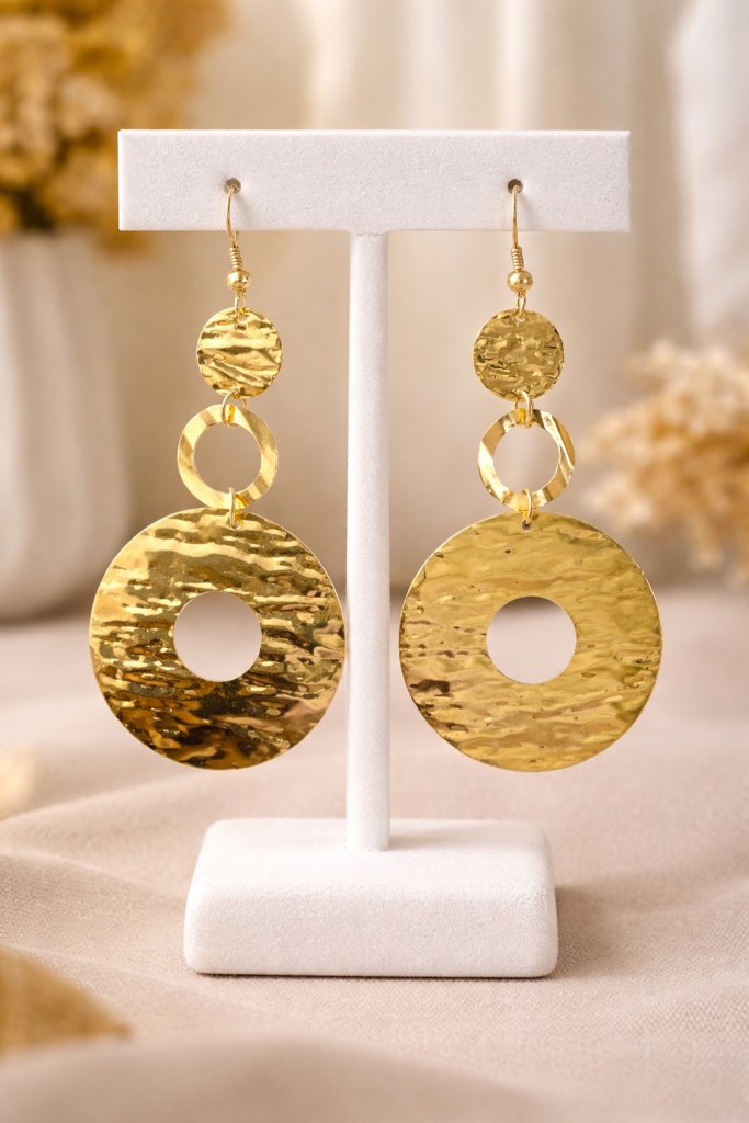 Elegant 18k gold plated earrings 