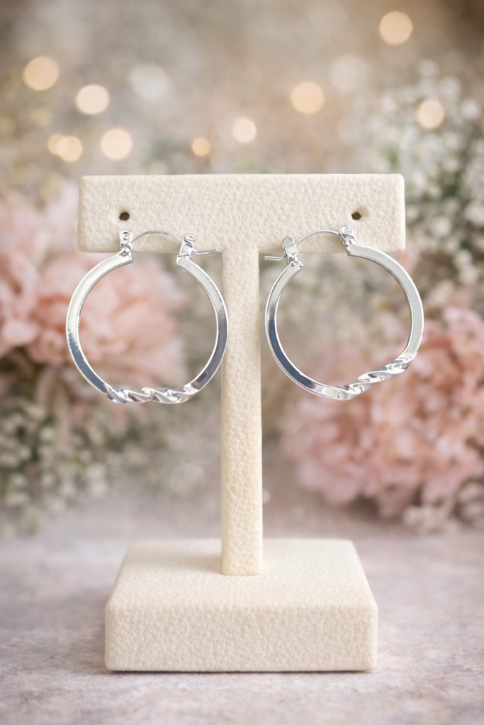 Beautiful 925 silver plated earrings 