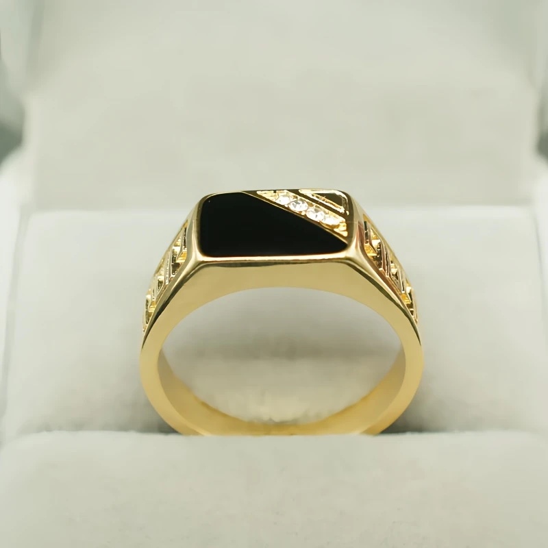 18K Gold Plated 925 Silver Ring Sz 9