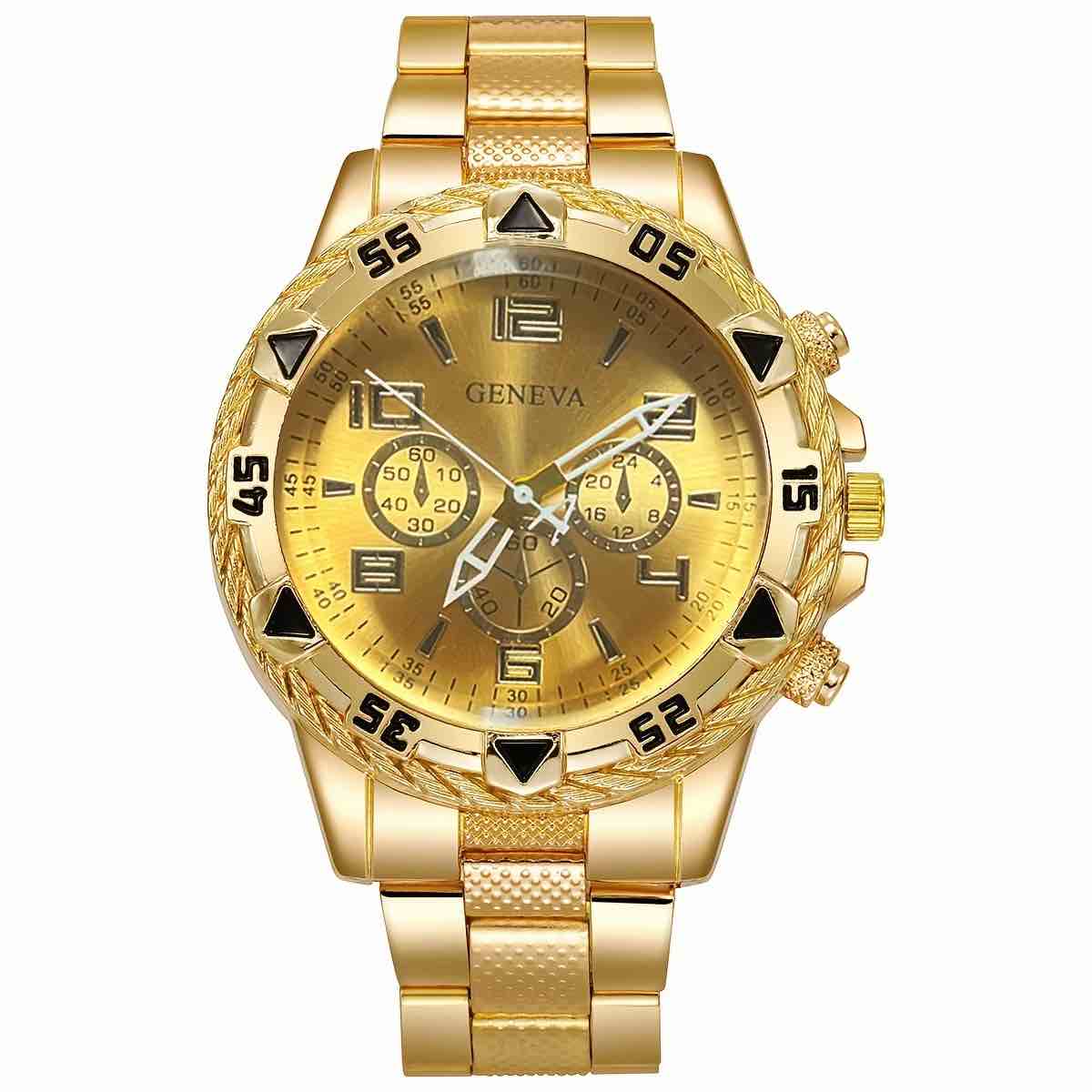 Gold Plated Gold Face Gentlemen’s Watch