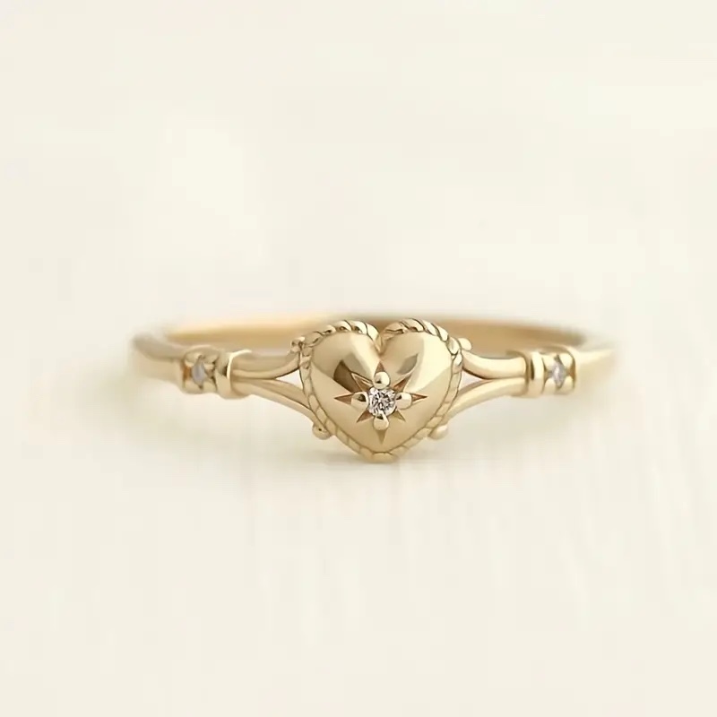 Beautiful 18K Gold Plated Accent Ring sz 9