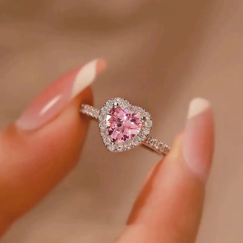 Beautiful 925 Silver Sapphire Heart Ring Sz 9?