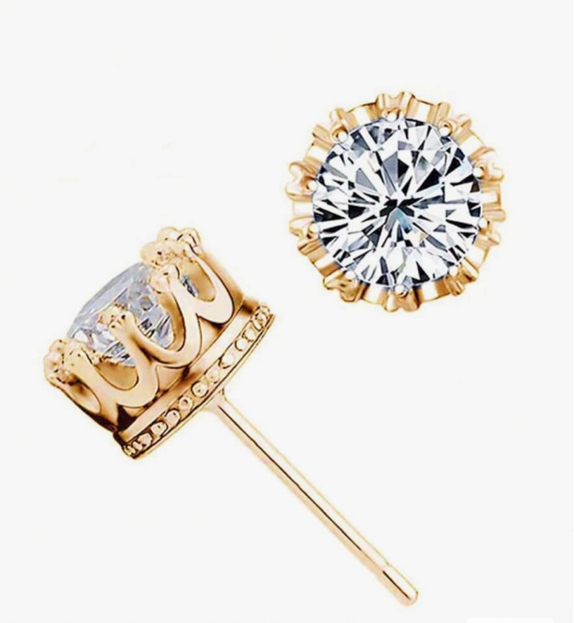 Beautiful 18K Gold Plated Sapphire earrings