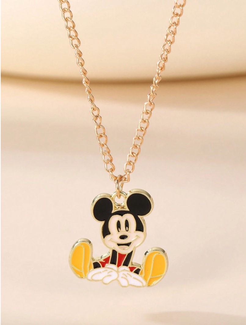Beautiful 18K Gold Plated Mickey Necklace