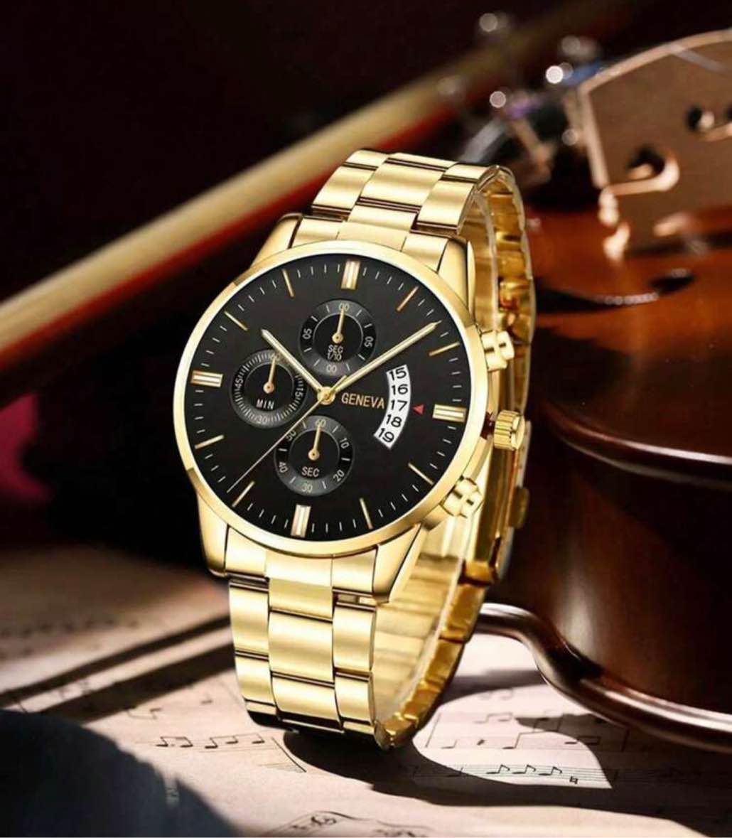 Luxury Gold Face Men’s Watch