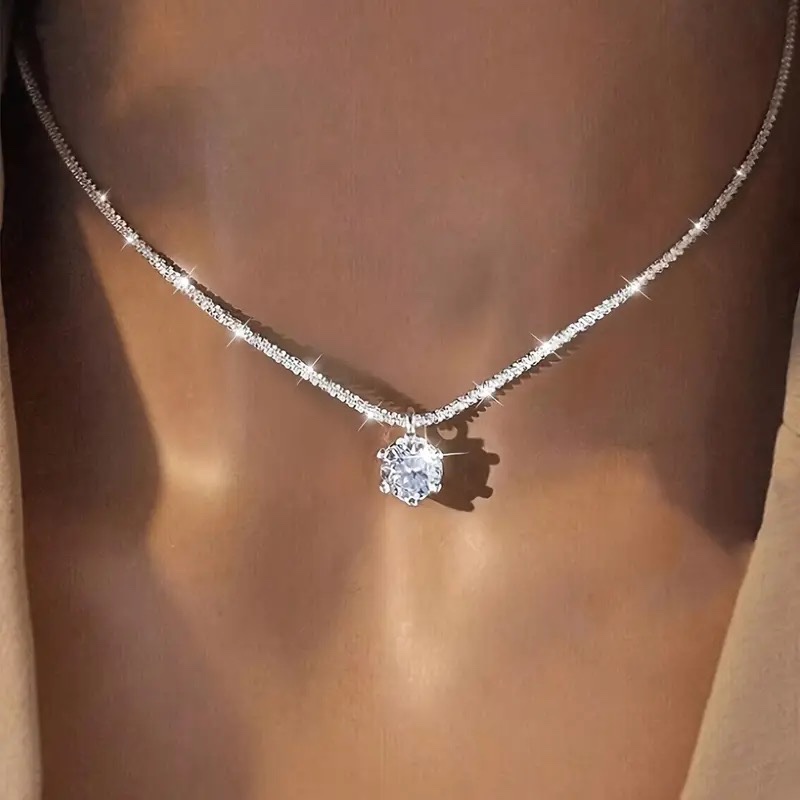 Beautiful Sterling Silver Sapphire Necklace ?