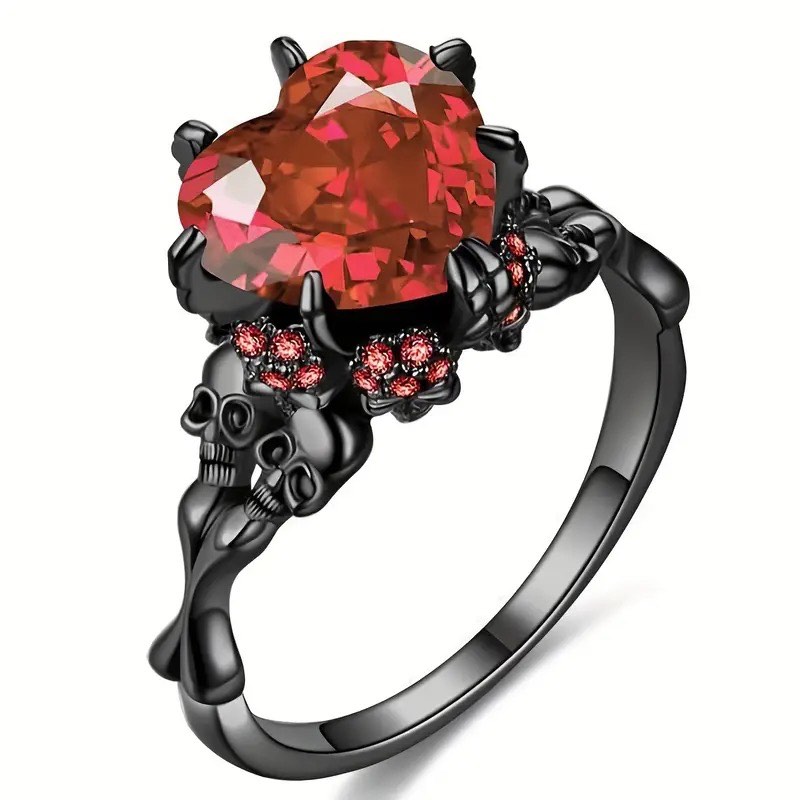 Gorgeous Black Stainless Steel Sapphire Ring sz 8?