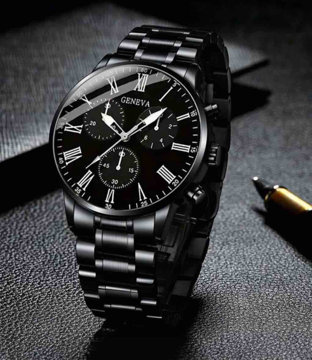 Luxury Black Face Mens Watch