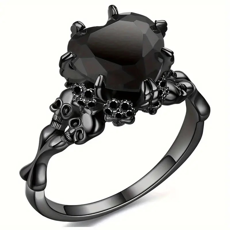 Beautiful 925 Silver Black Onyx Ring Sz 10