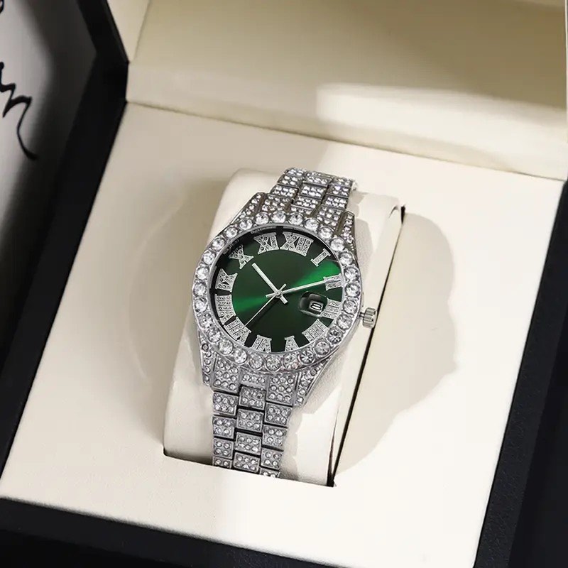 Luxury Green Face Quartz Men’s Watch