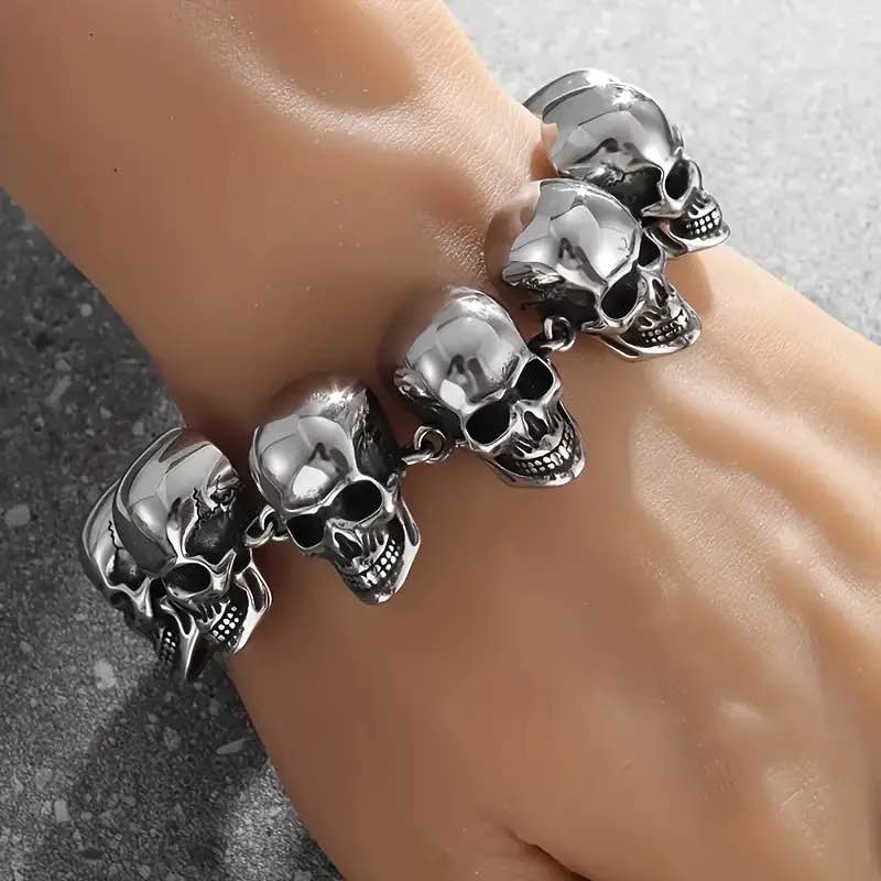 Sterling Silver Skelton Bracelet 