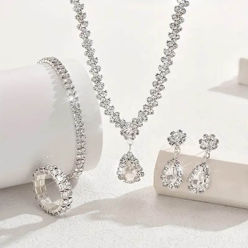 925 Silver White Sapphire Necklace