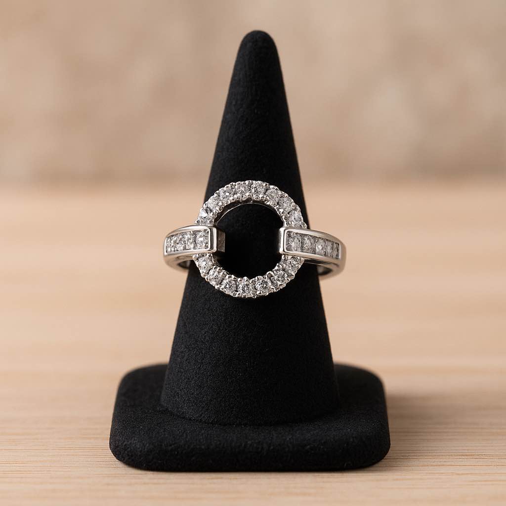Sterling Silver Sapphire Ring –Sz 6