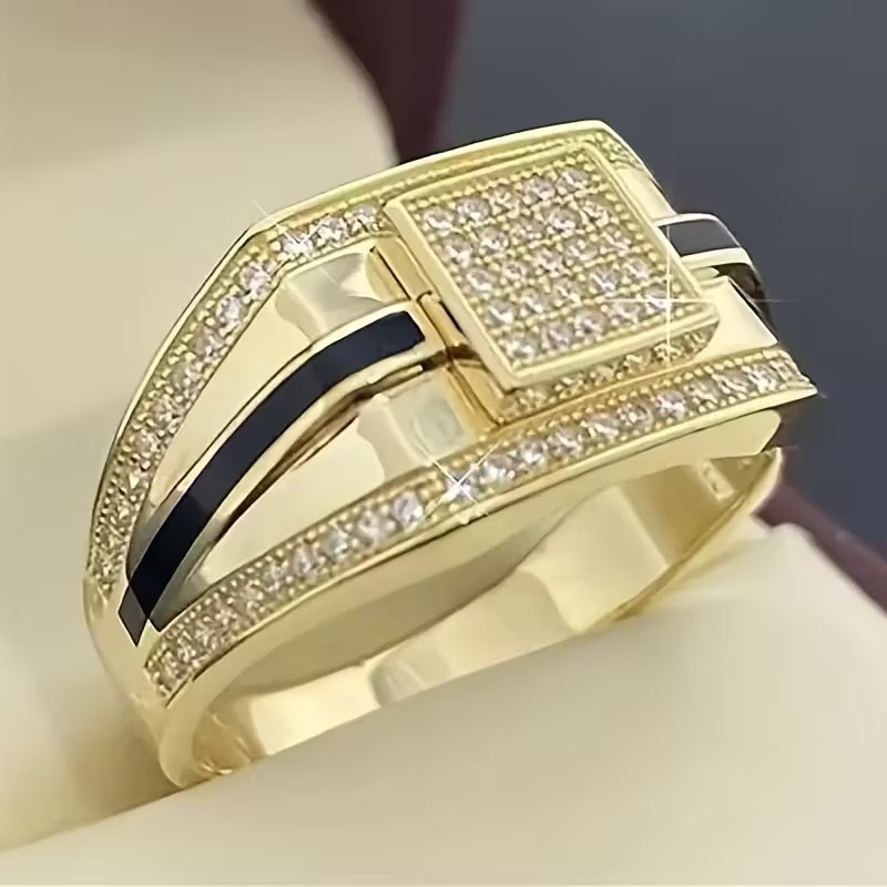925 Silver Gold Plated Ring – Size 9