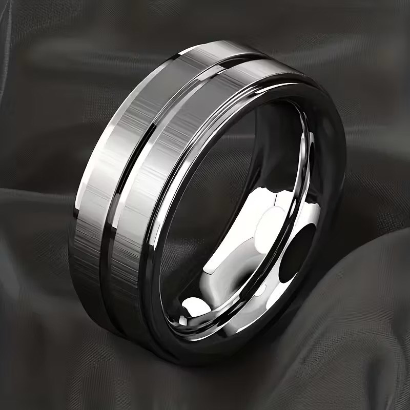 Stainless Steel Silver Ring – Size 10