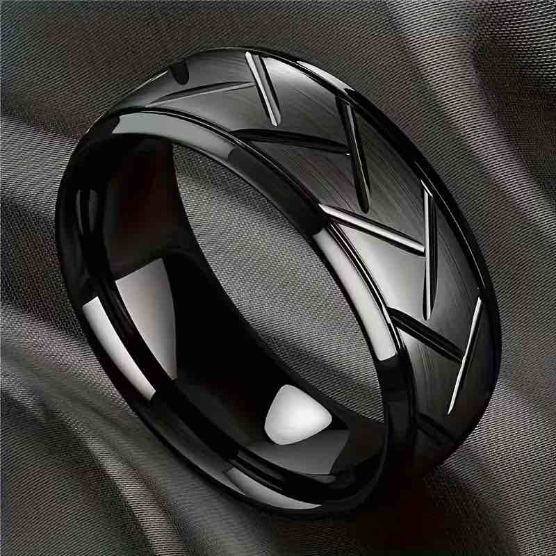 Tungsten Accent Ring- Size 10