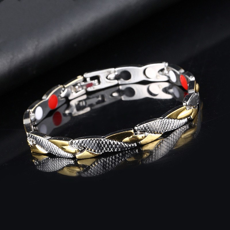 Stainless Steel Gold/Silver Accent Bracelet