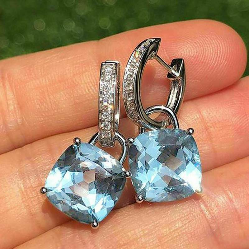 Sterling Silver Sapphire Earrings