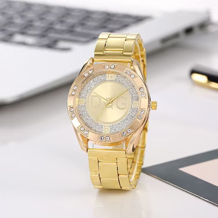 Luxury DQG Gold Bling Watch
