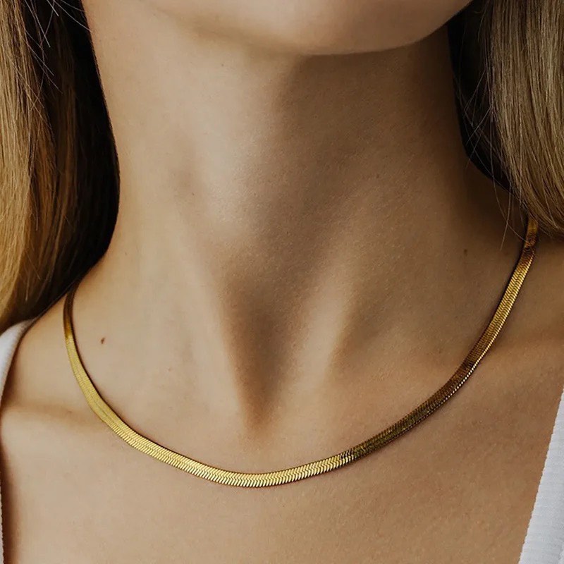 Stainless Steel 18K Gold Plated Plating Necklace