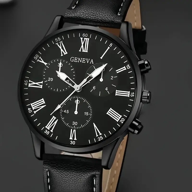 Mens Black Dress Watch