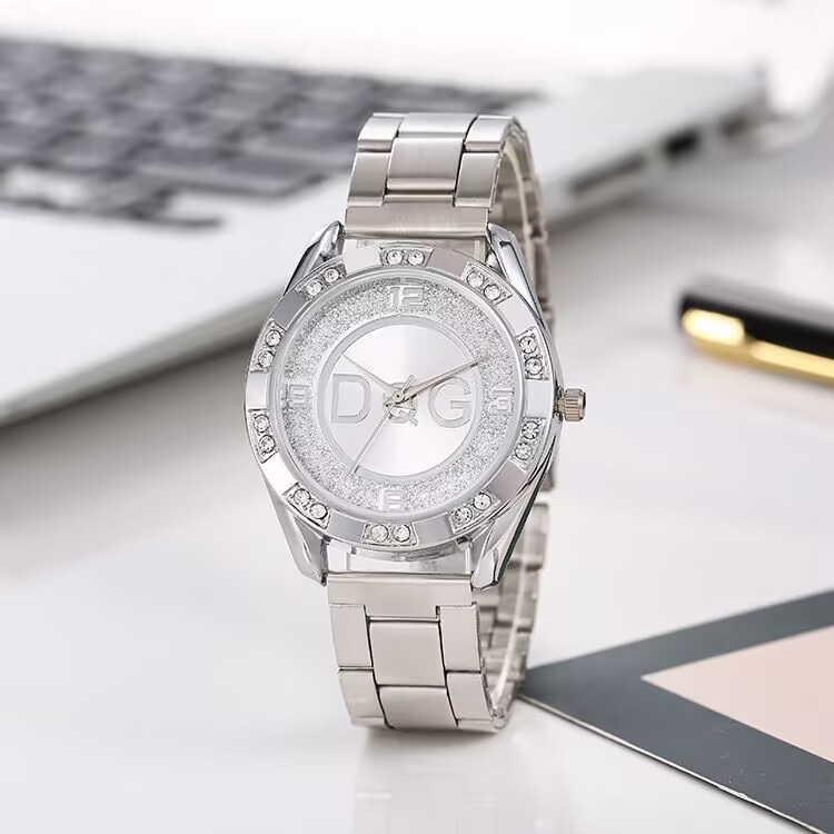 DQG Sterling Silver Bling Watch