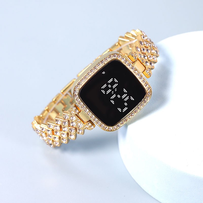 14K Gold Plated Digital Watch