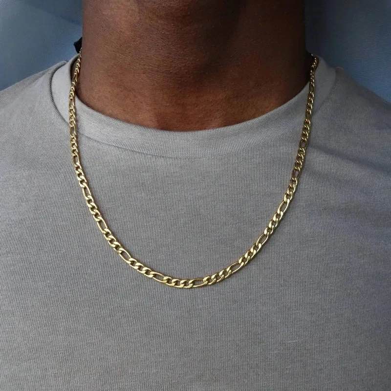 stainless steel gold plated necklace
