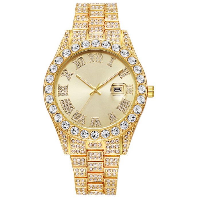 luxury 18k gold plated men’s watch