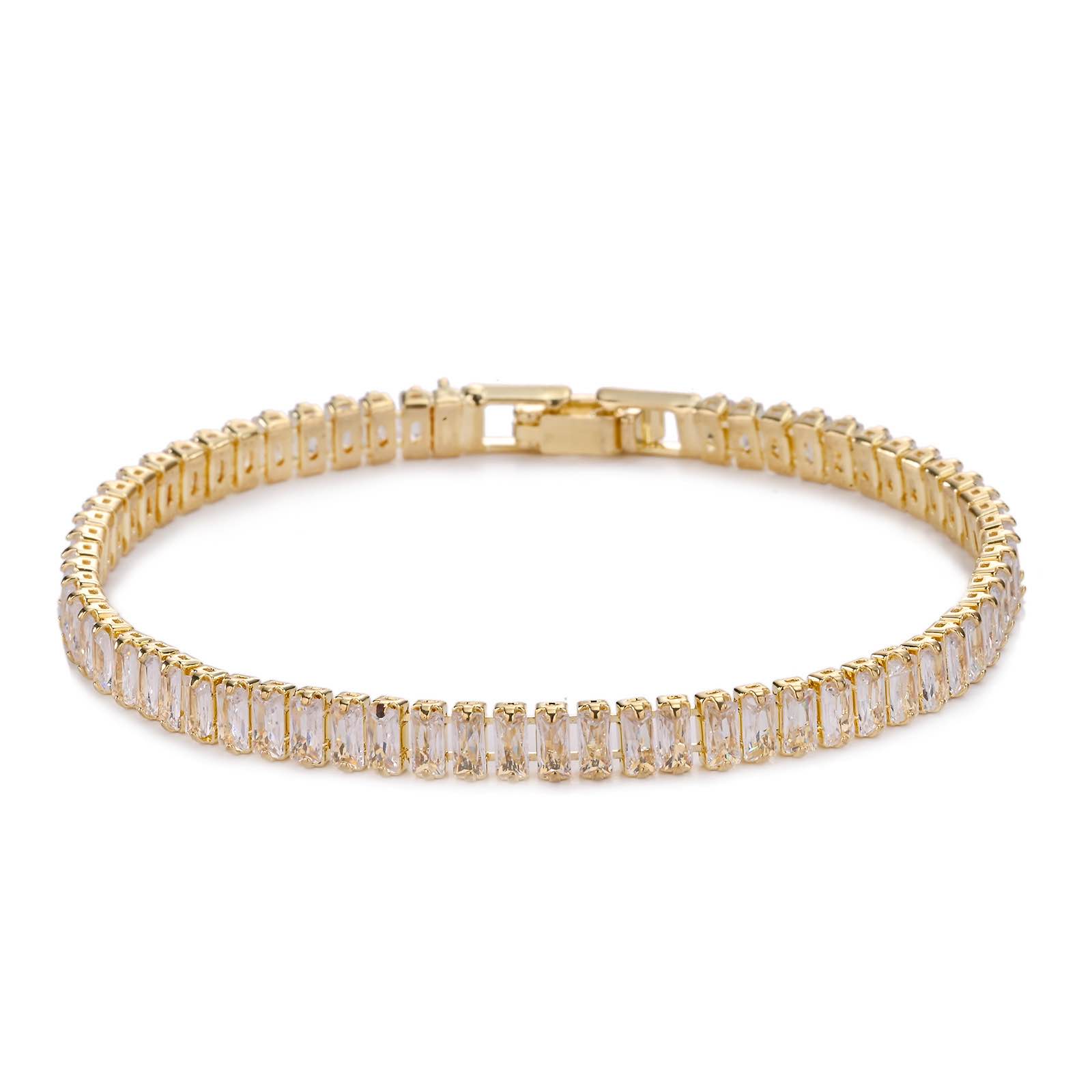 18K Gold Plated Sapphire Bracelet