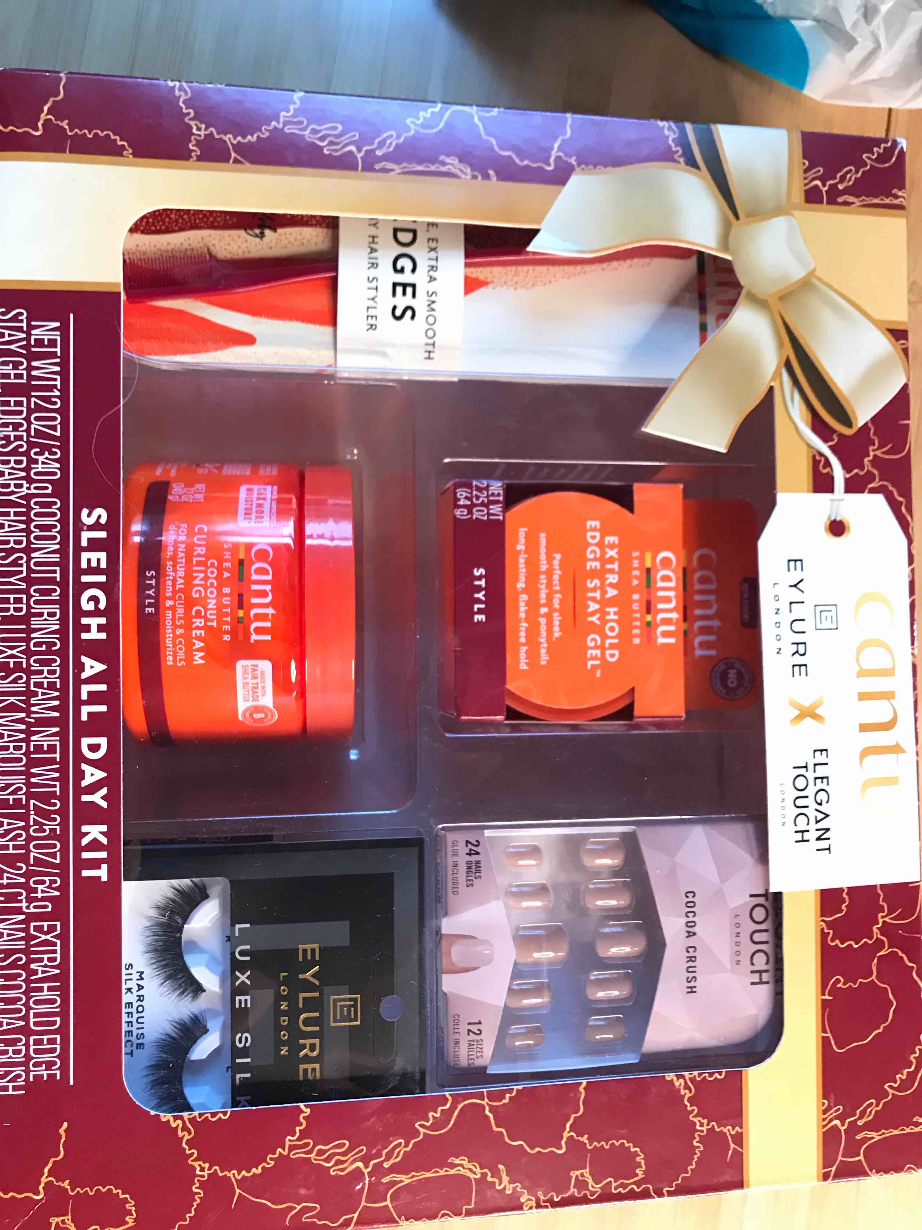 Cantu Sleigh All Day Holiday Giftset - 14.25oz/5pc