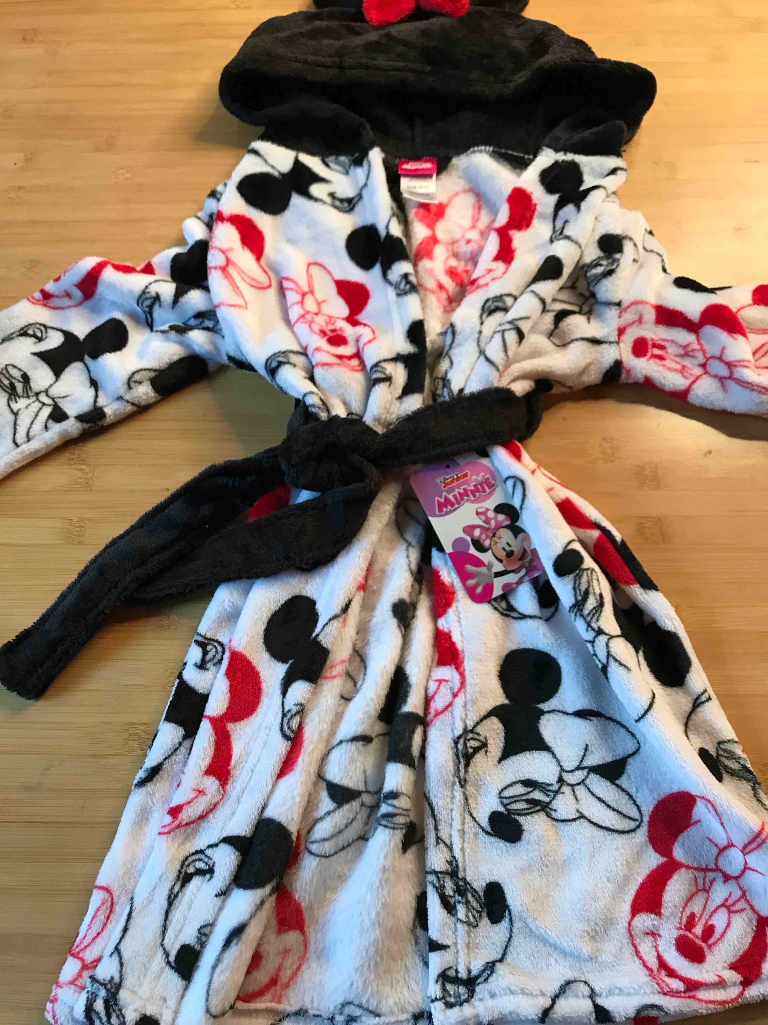 disney girls minnie mouse robe similar to stock photo