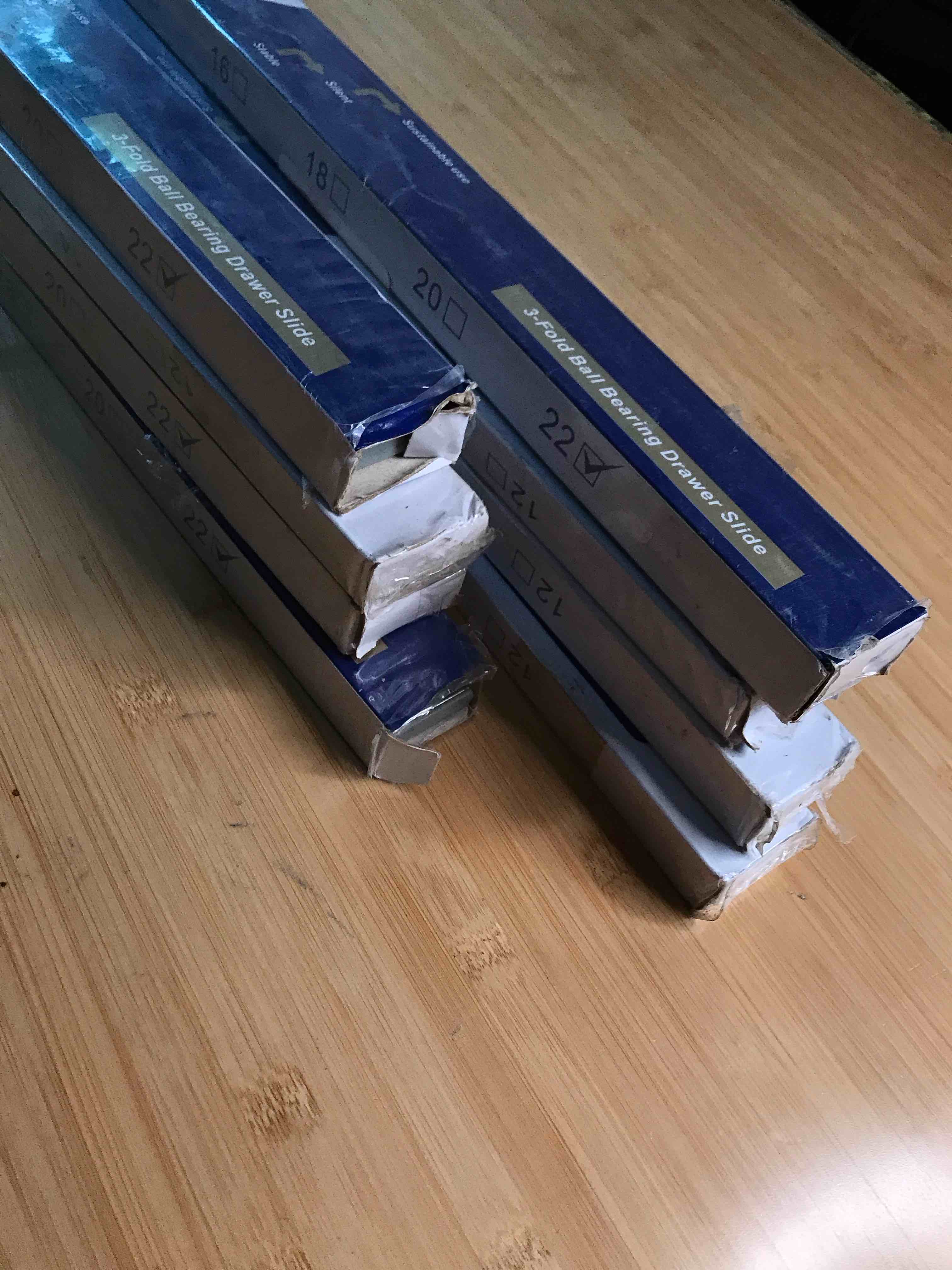 LONTAN 8 Pairs 22 Inch Soft Close Drawer Slides for Dresser - Heavy Duty Full Extension Drawer Slides Metal Ball Bearing Cabinet Slides Kitchen 100 LB Capacity