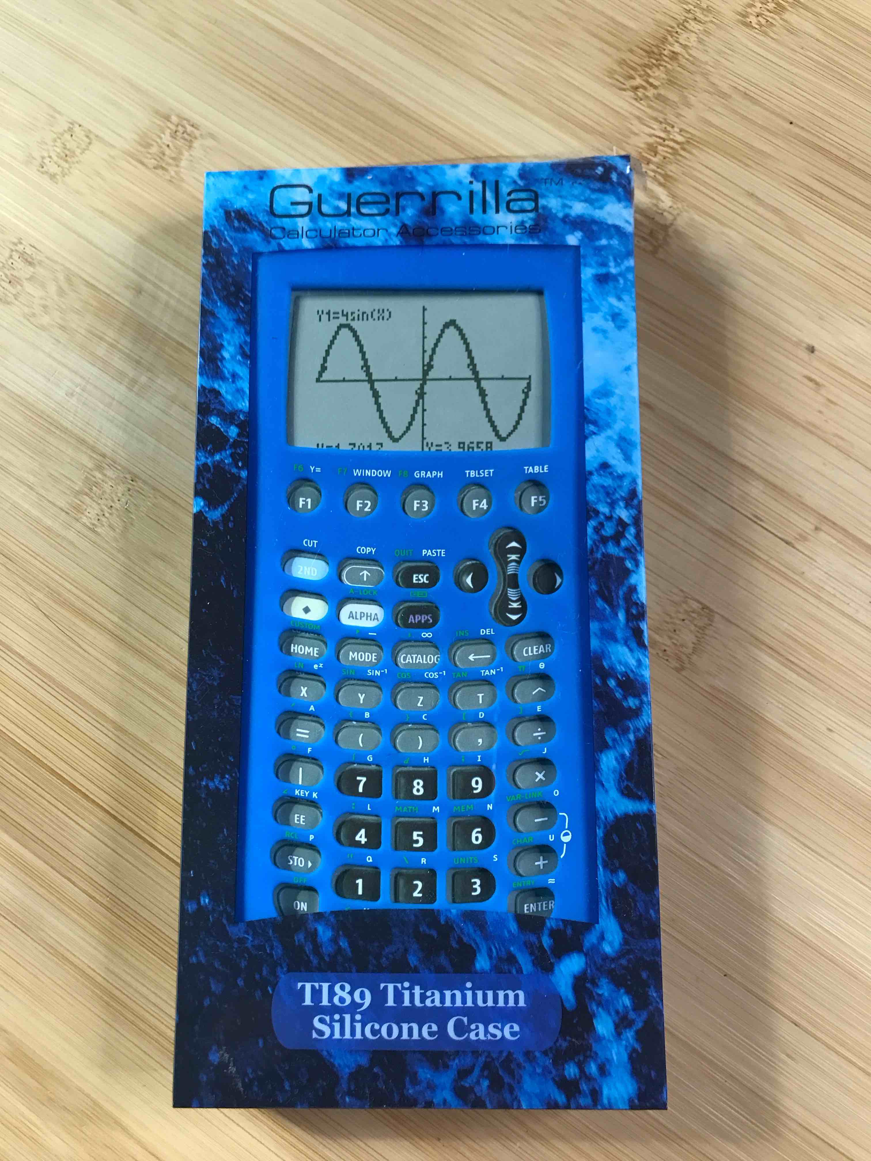 Guerrilla Silicone Case For Texas Instruments TI 89 Titanium Graphing Calculator Blue TI89BLUESC