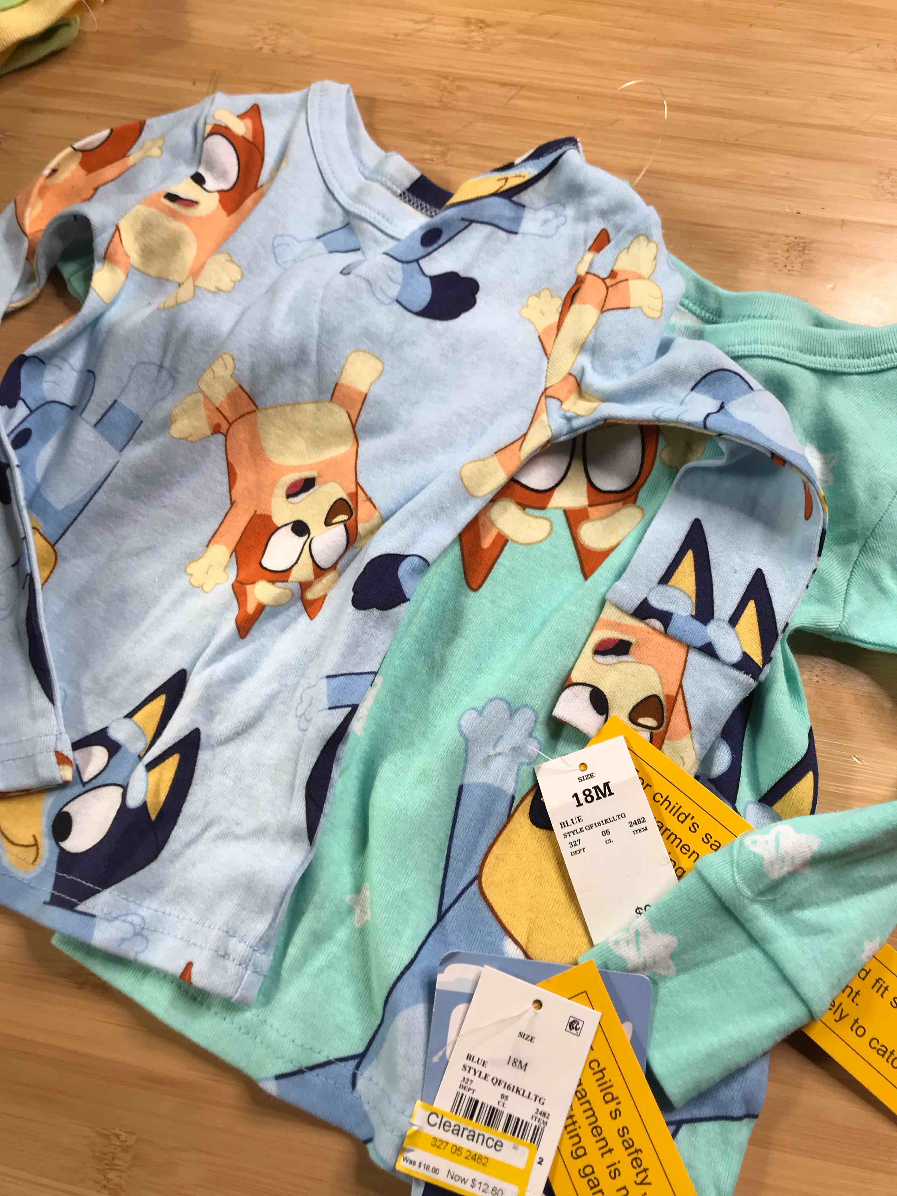 Toddler 2pc Snug Fit Bluey Cotton Pajama Set - Blue 18M