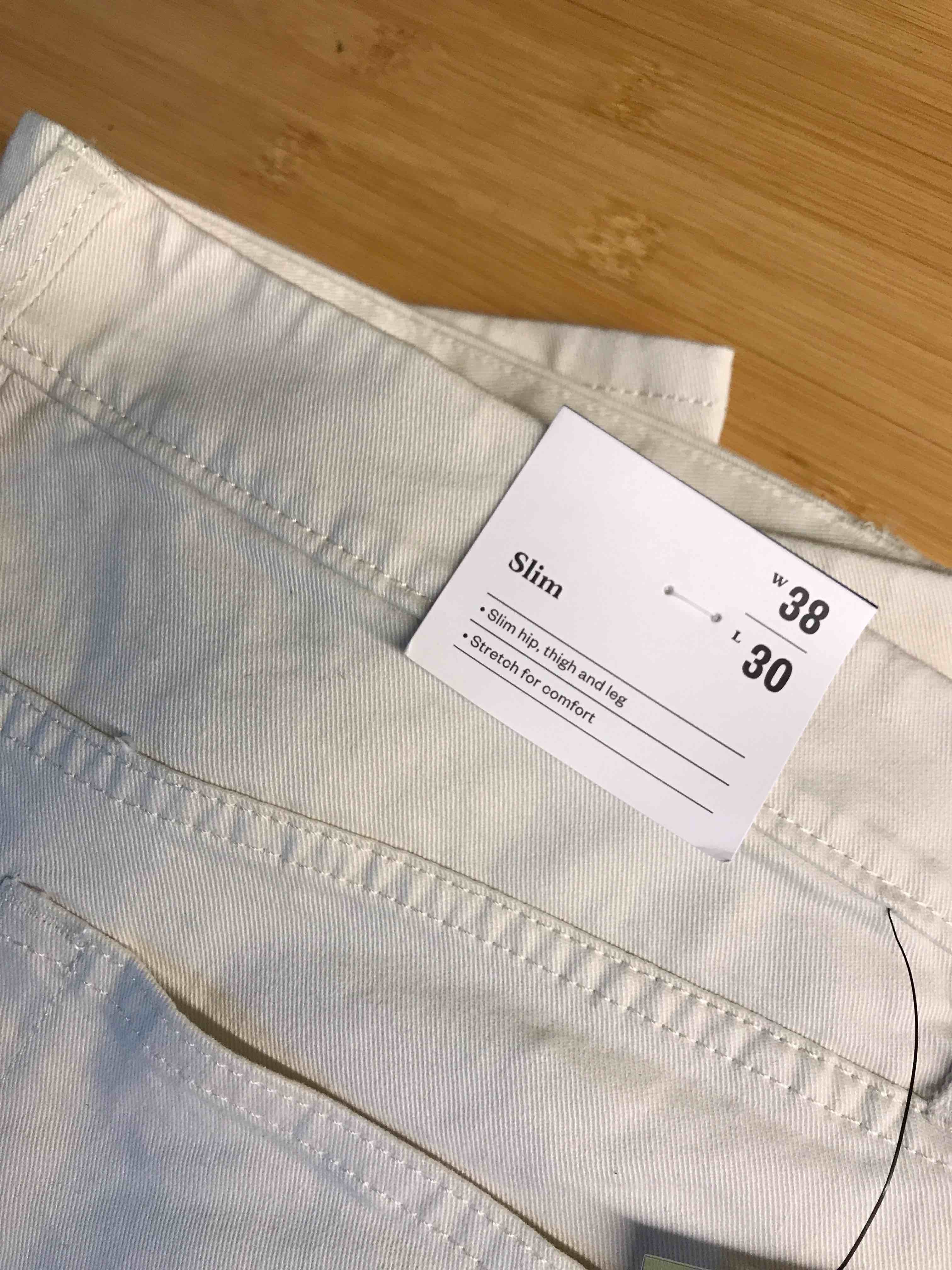 Men's Slim Five Pocket Pants - Goodfellow & Co™ Ivory 38x30