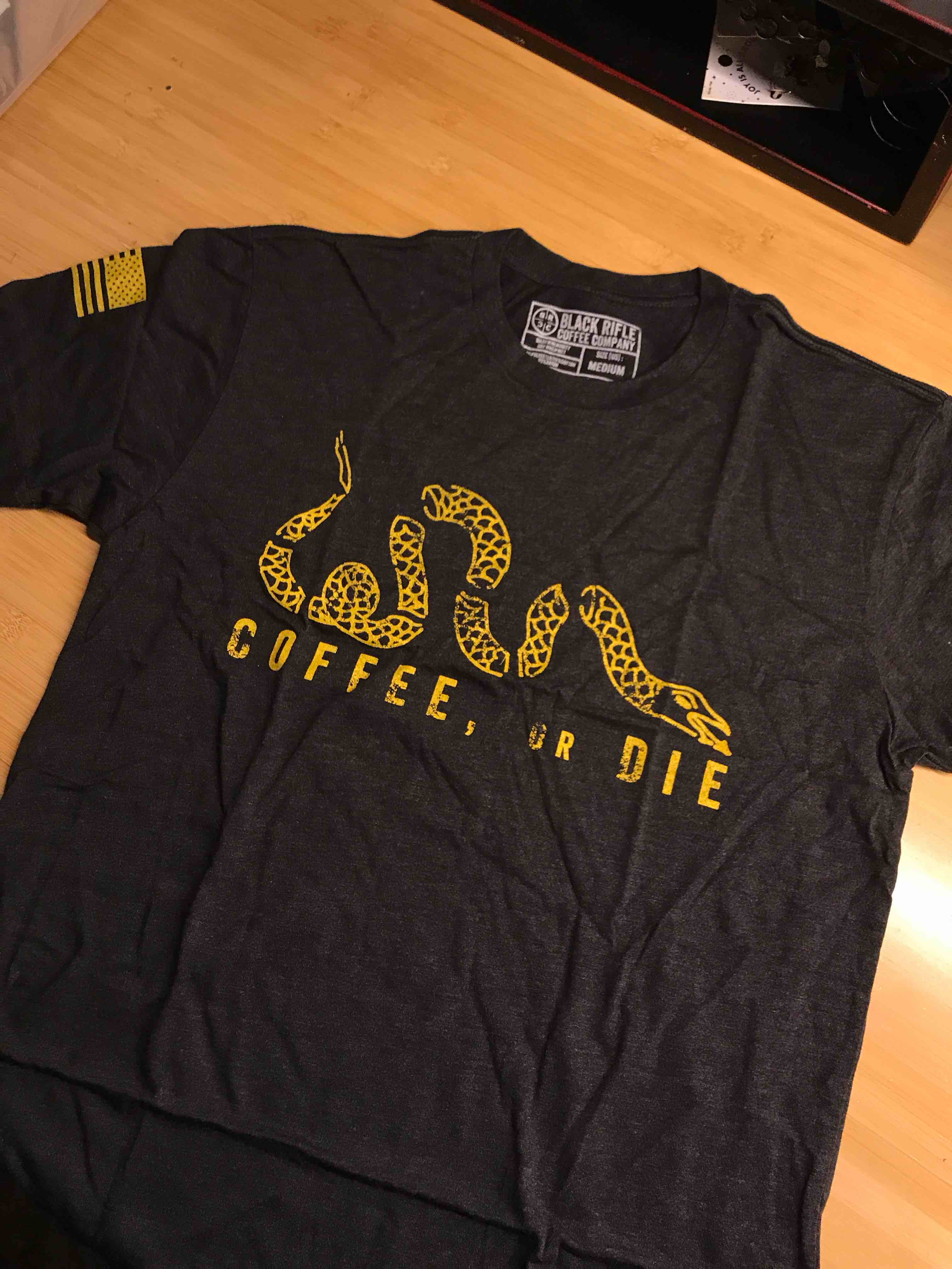 Black Rifle Coffee Company T-shirt Coffee or Die Medium
