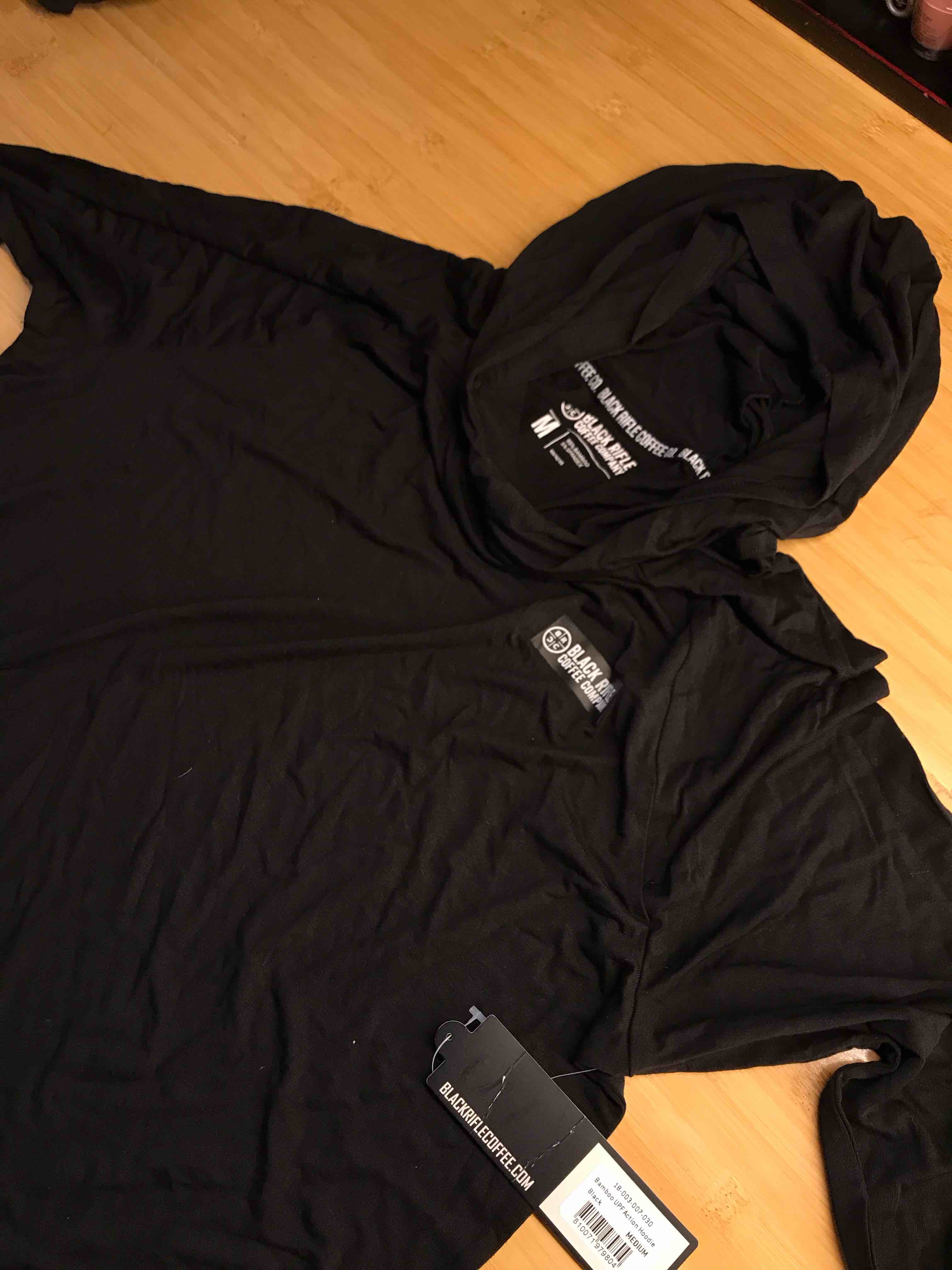 Black Rifle Coffee Company Bamboo UPF Action Hoodie Medium