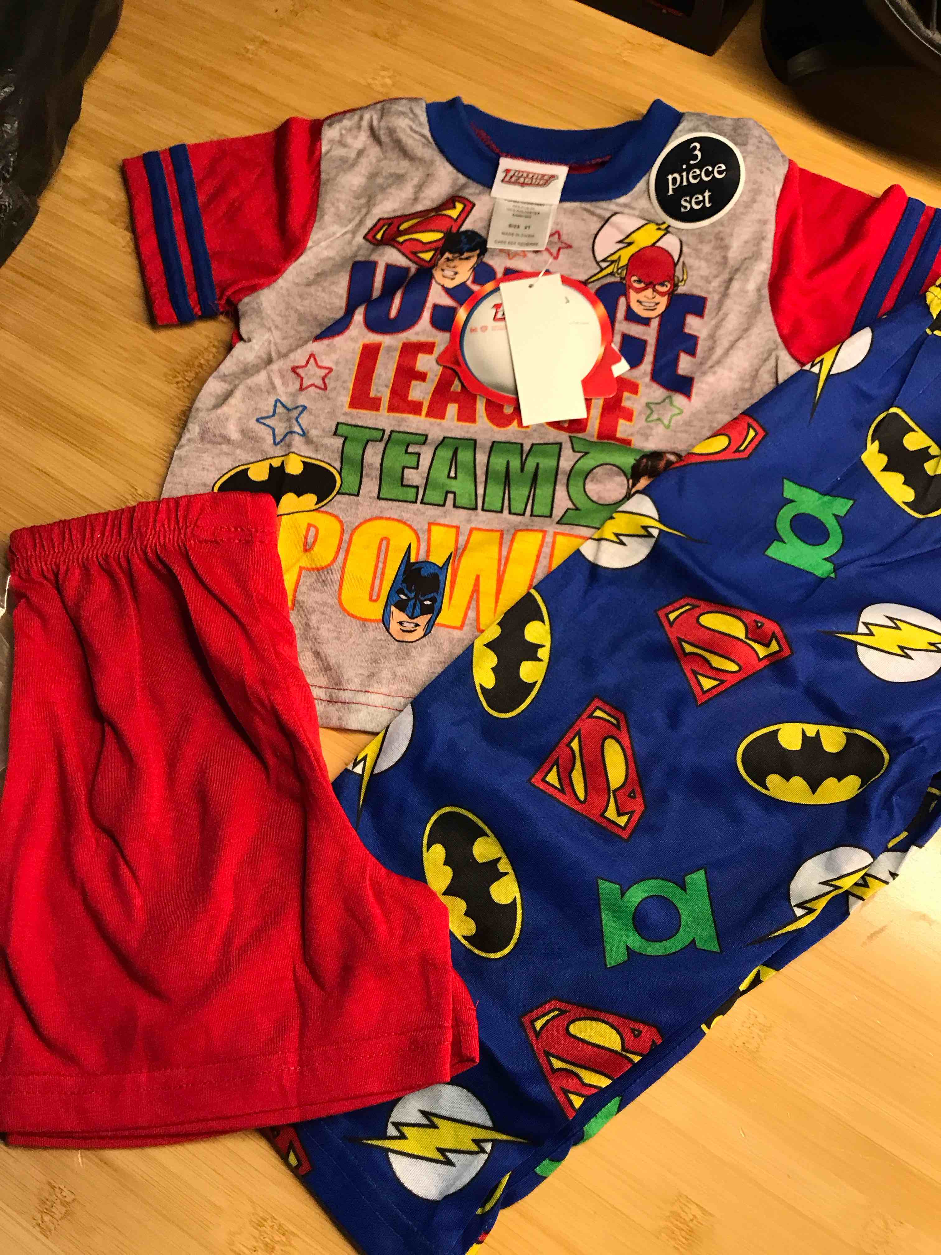 Justice League 3 Pc Pajamas 3T