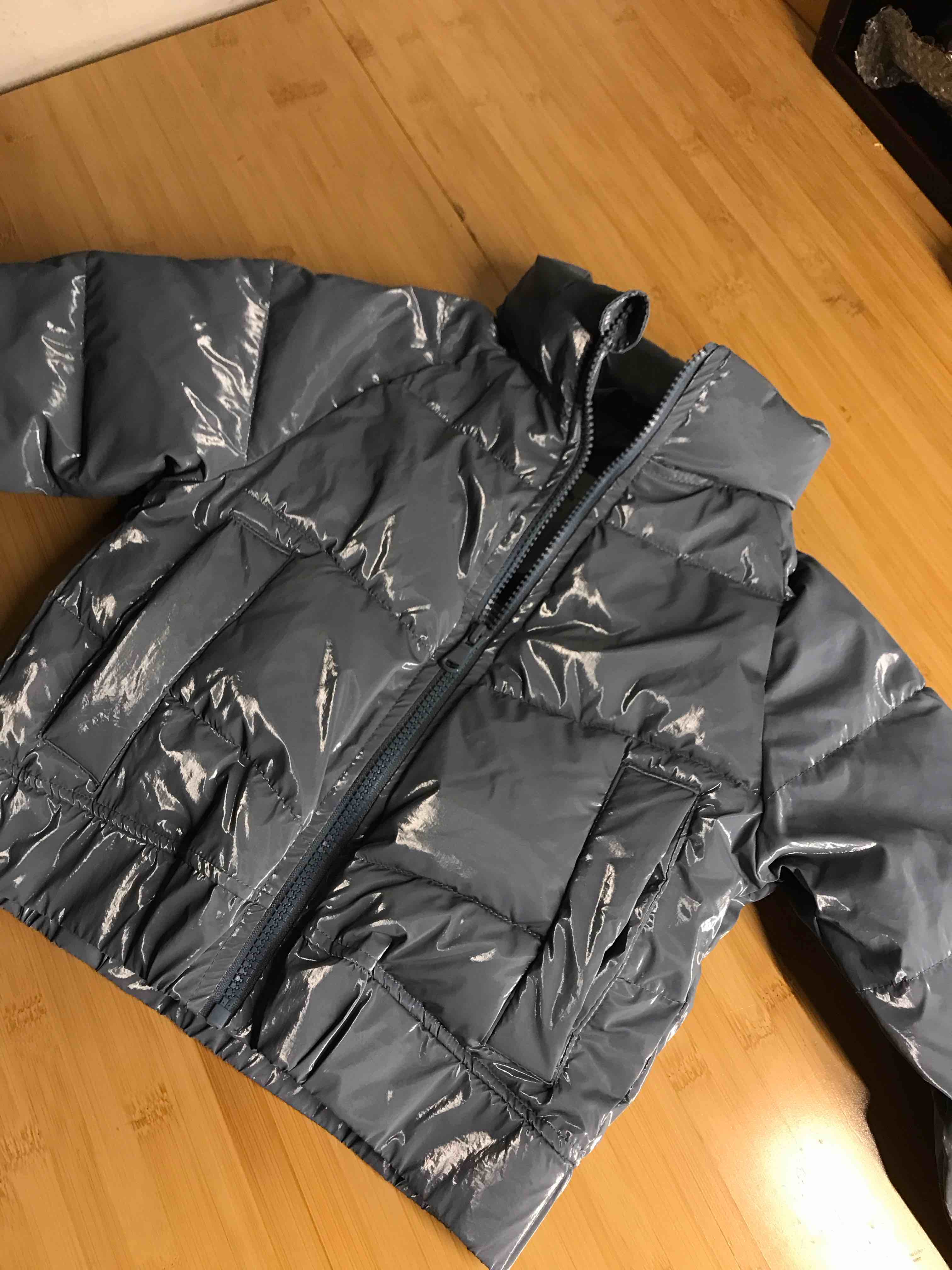 Art Class XS 4/5 Shiny Blue Puffer Coat